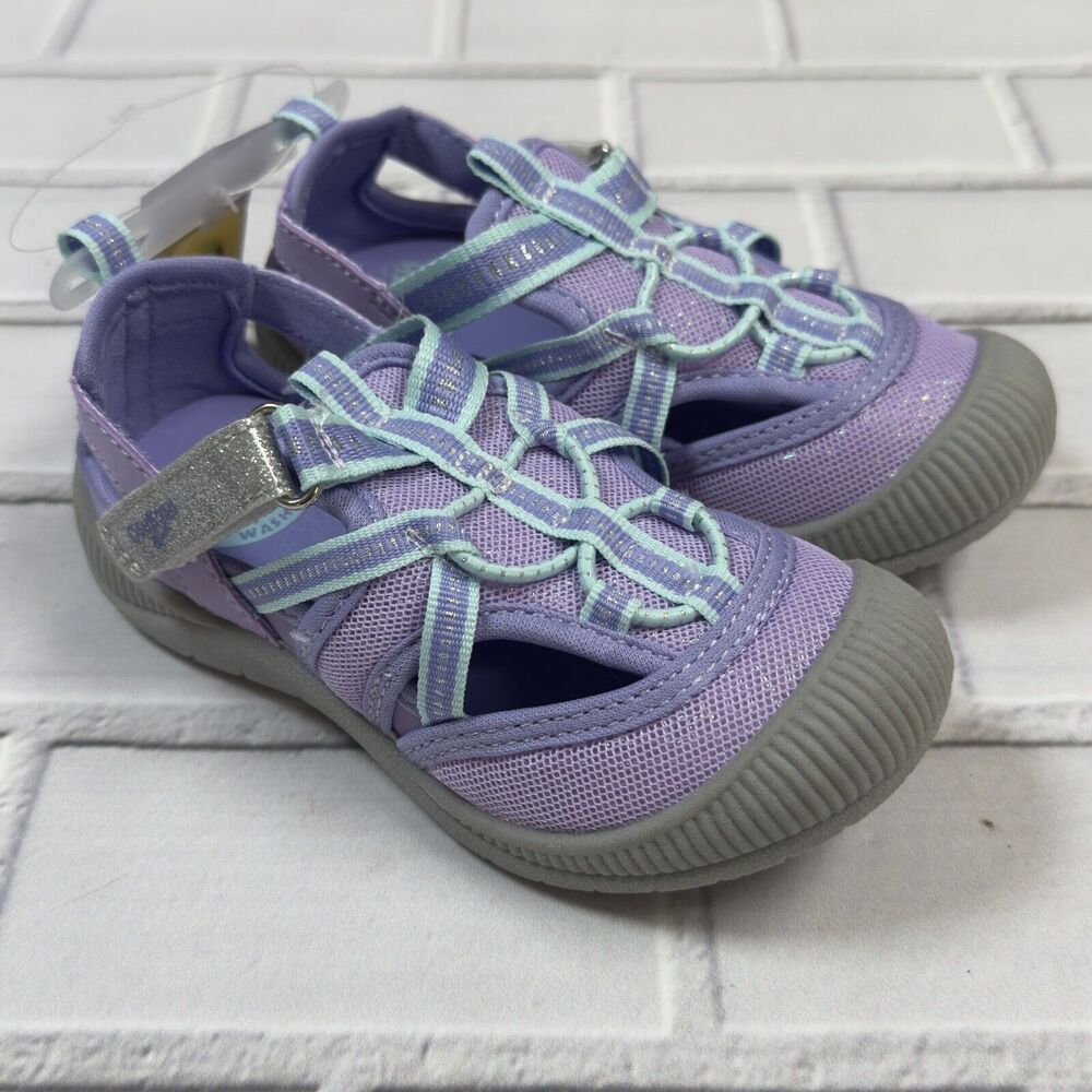 OshKosh Everplay Flexible Outsole Bump Toe Sandal Purple Lilac Toddler Size 9